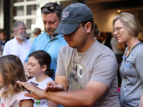 The community learn about bugs at the Arizona Insect Festival